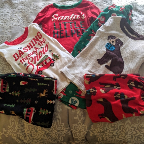 Carter's Other - Lot of 3 Carter's Christmas/winter PJs, 3T